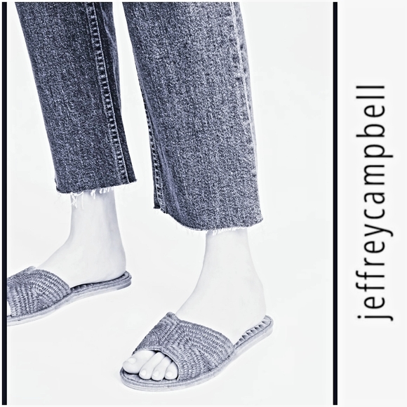 Jeffrey Campbell Shoes - Chic Jeffrey Campbell Raffia Slide Sandals